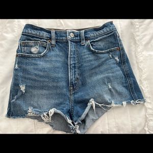 A&F Ultra High Rise Mom Shorts
